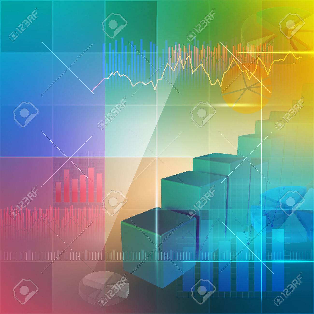 Colorful background for illustrating business - 35654011 Colorful background for illustrating business - 35654011
