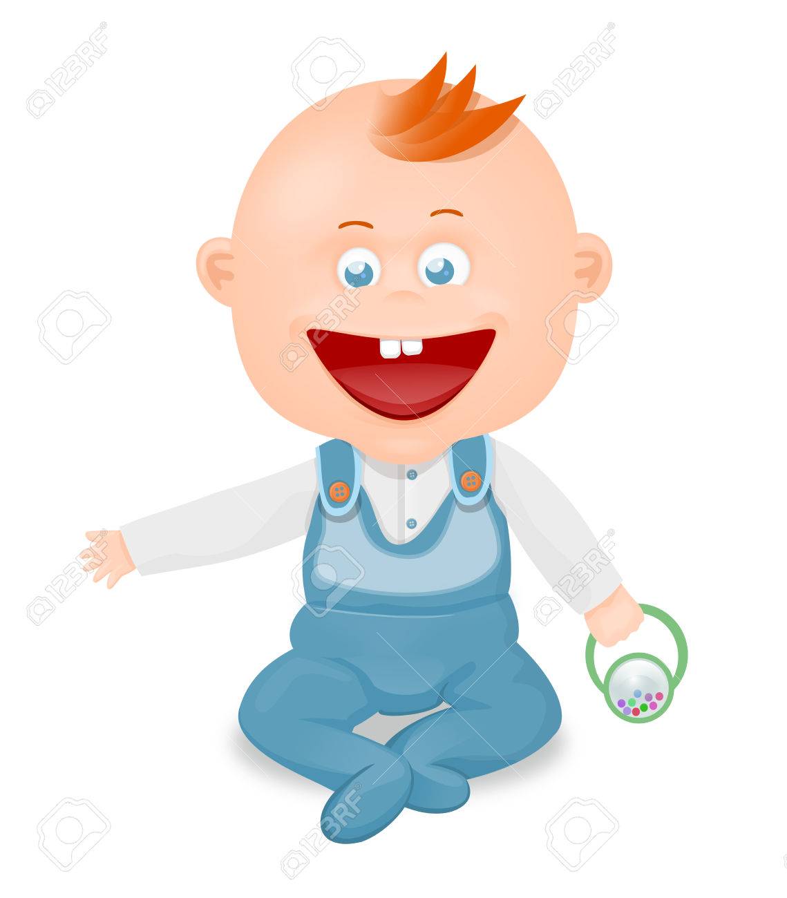 illustration of a smiling little boy at play - 35981758 illustration of a smiling little boy at play - 35981758