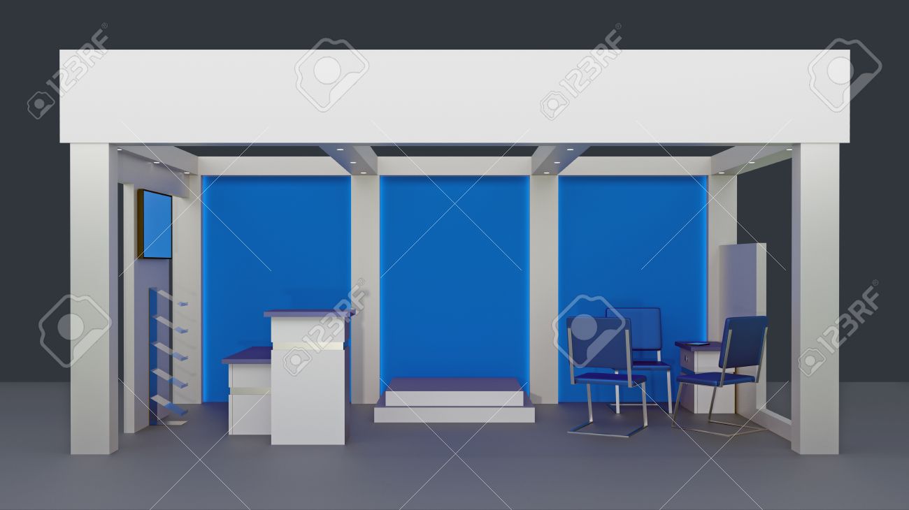 Render commercial stands, display of products at the fair - 48481628 Render commercial stands, display of products at the fair - 48481628