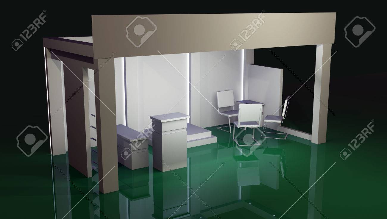 Render commercial stands, display of products at the fair - 48516332 Render commercial stands, display of products at the fair - 48516332