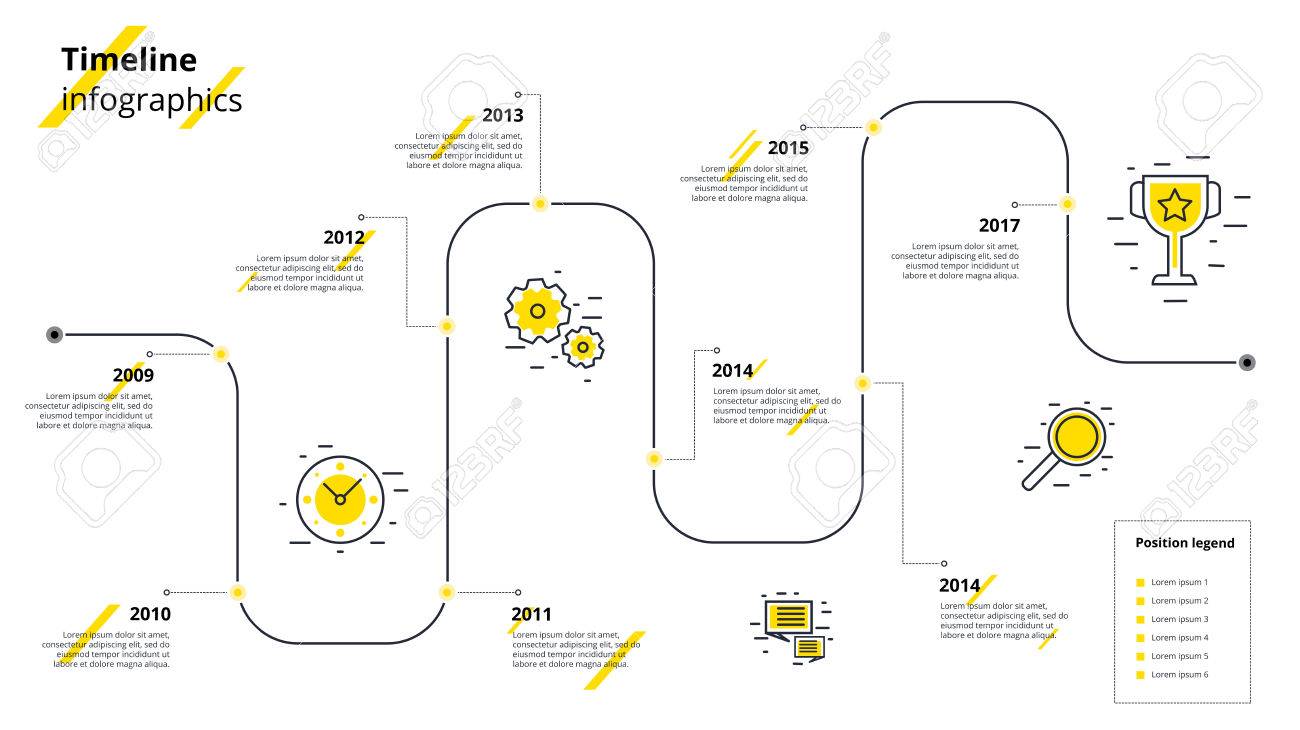 business timeline workflow infographics corporate milestones business milestones