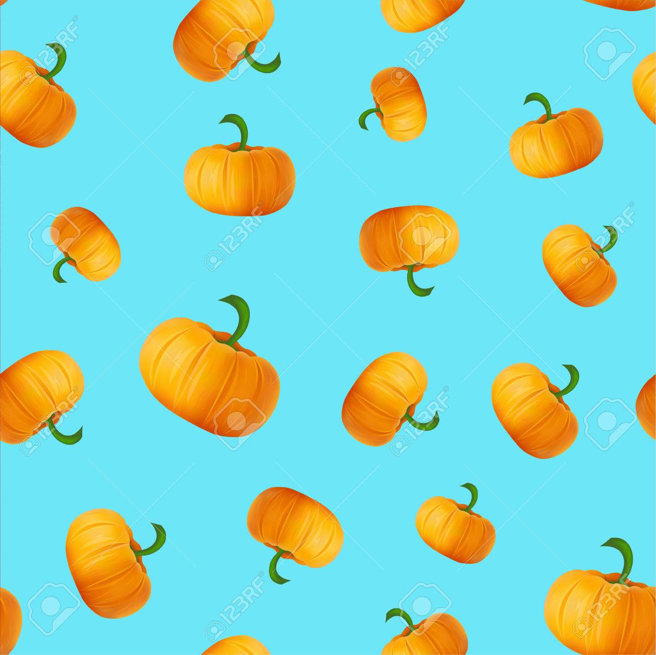 pattern with pumpkins on