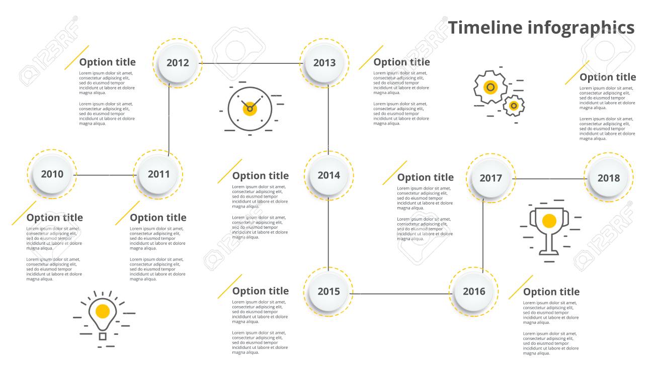 linear business timeline workflow infographics corporate milestones business milestones