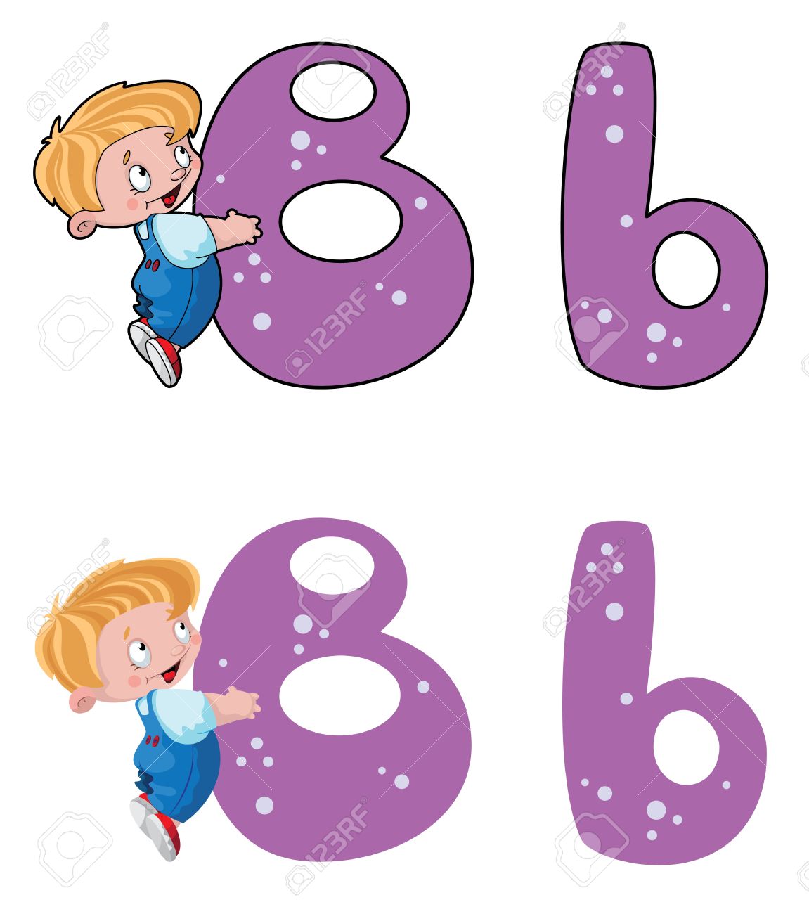 Illustration D Un Bebe Lettre B Clip Art Libres De Droits Vecteurs Et Illustration Image
