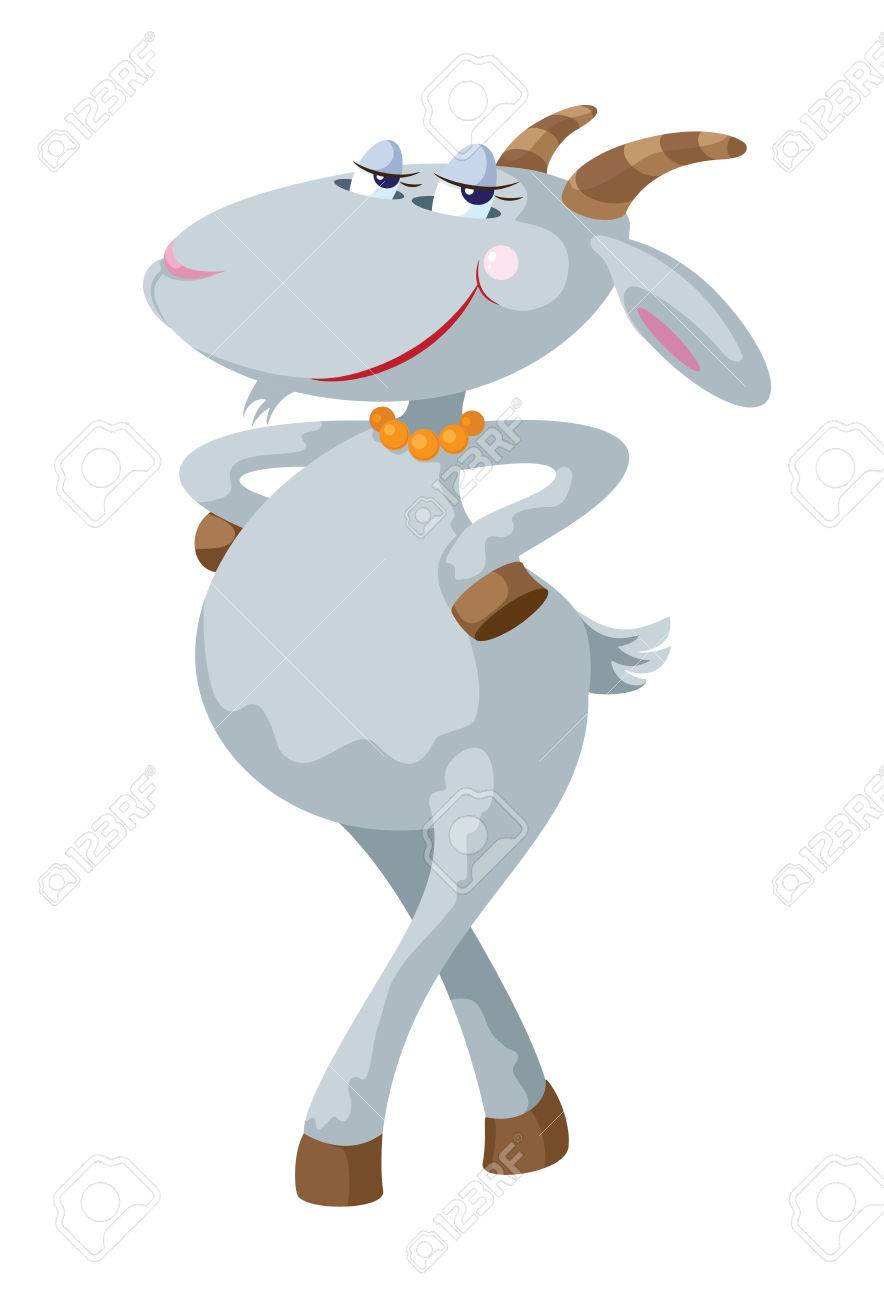 Illustration Of A Cute Goat Royalty Free Cliparts Vectors And Stock Illustration Image