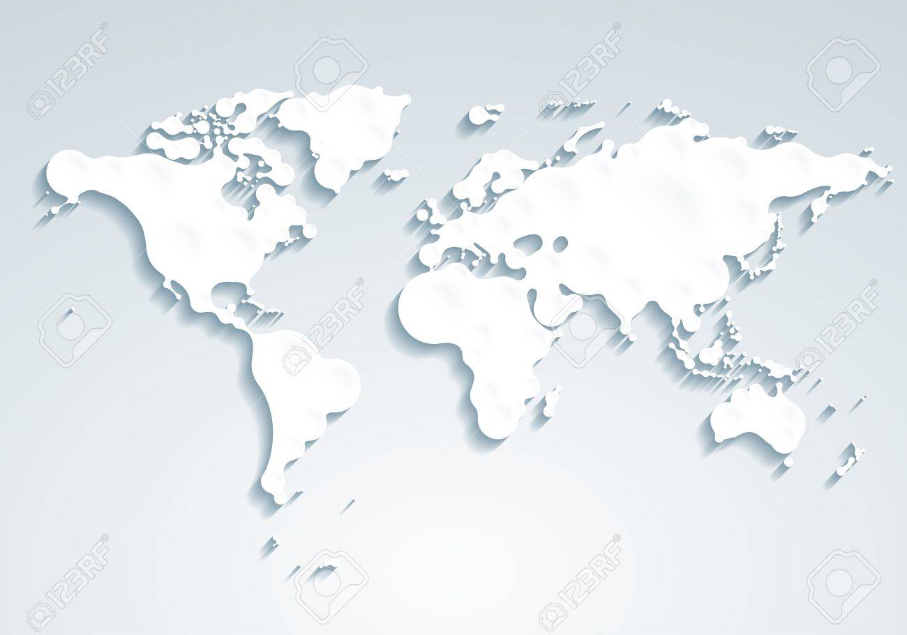World Map One Color World Map. Eps10. Transparency Used. Rgb. Organized By Layers. One Global  Color. Gradients Used. Royalty Free Svg, Cliparts, Vectors, And Stock  Illustration. Image 32887606.
