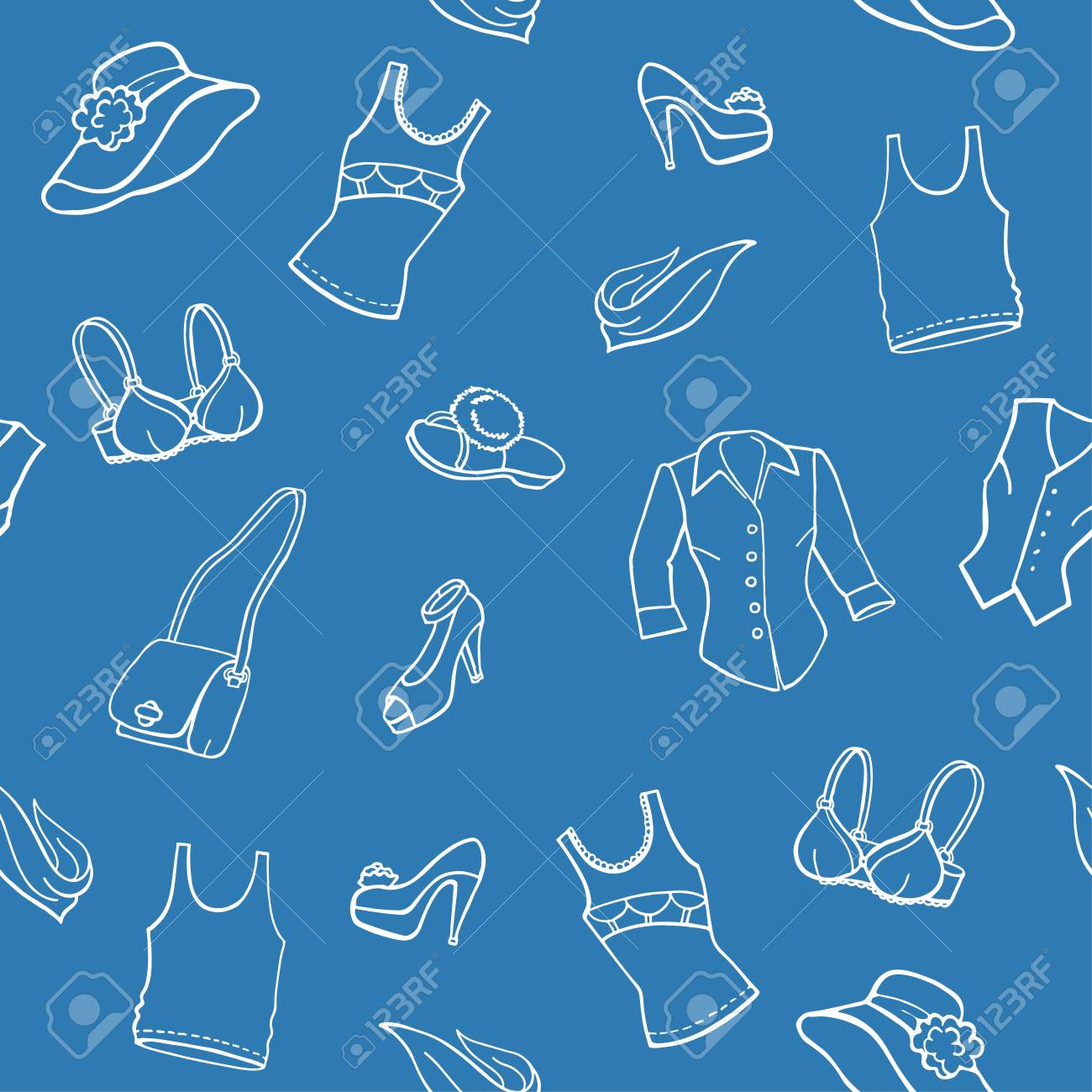 trendy clothes and shoes