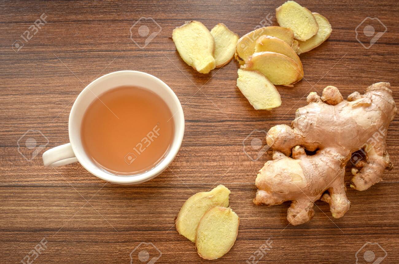 Ginger Tea Asian Herbal Hot Drink Made From Ginger Root It Has Stock Photo Picture And Royalty Free Image Image 148376190