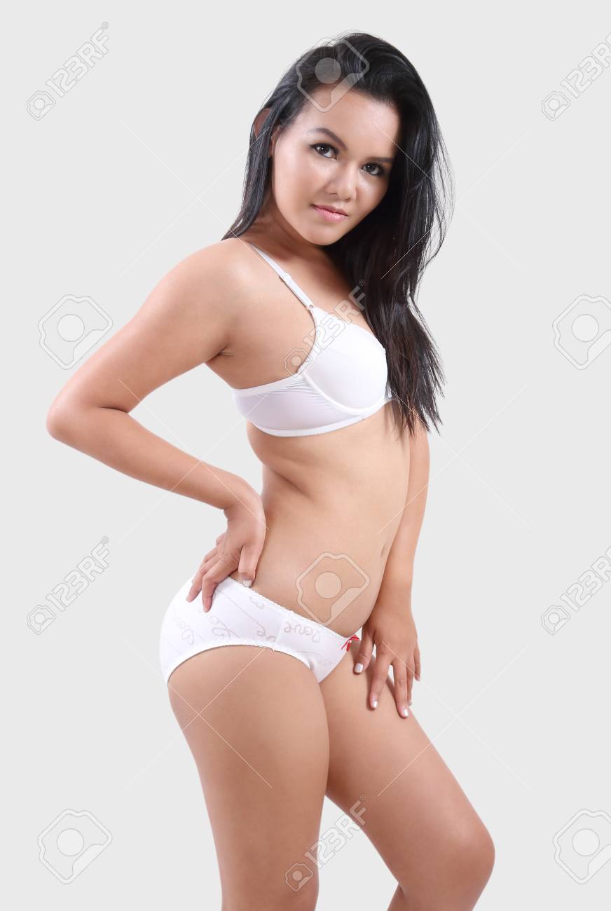 White Bikini For Summer Stock Photo