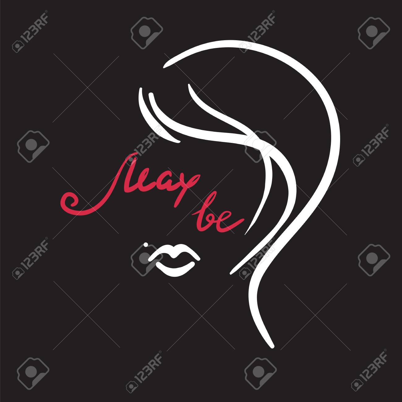 Téléchargement gratuit Images Peut Etre Lettrage De Citation Element De Typographie Graphisme dernière salutations