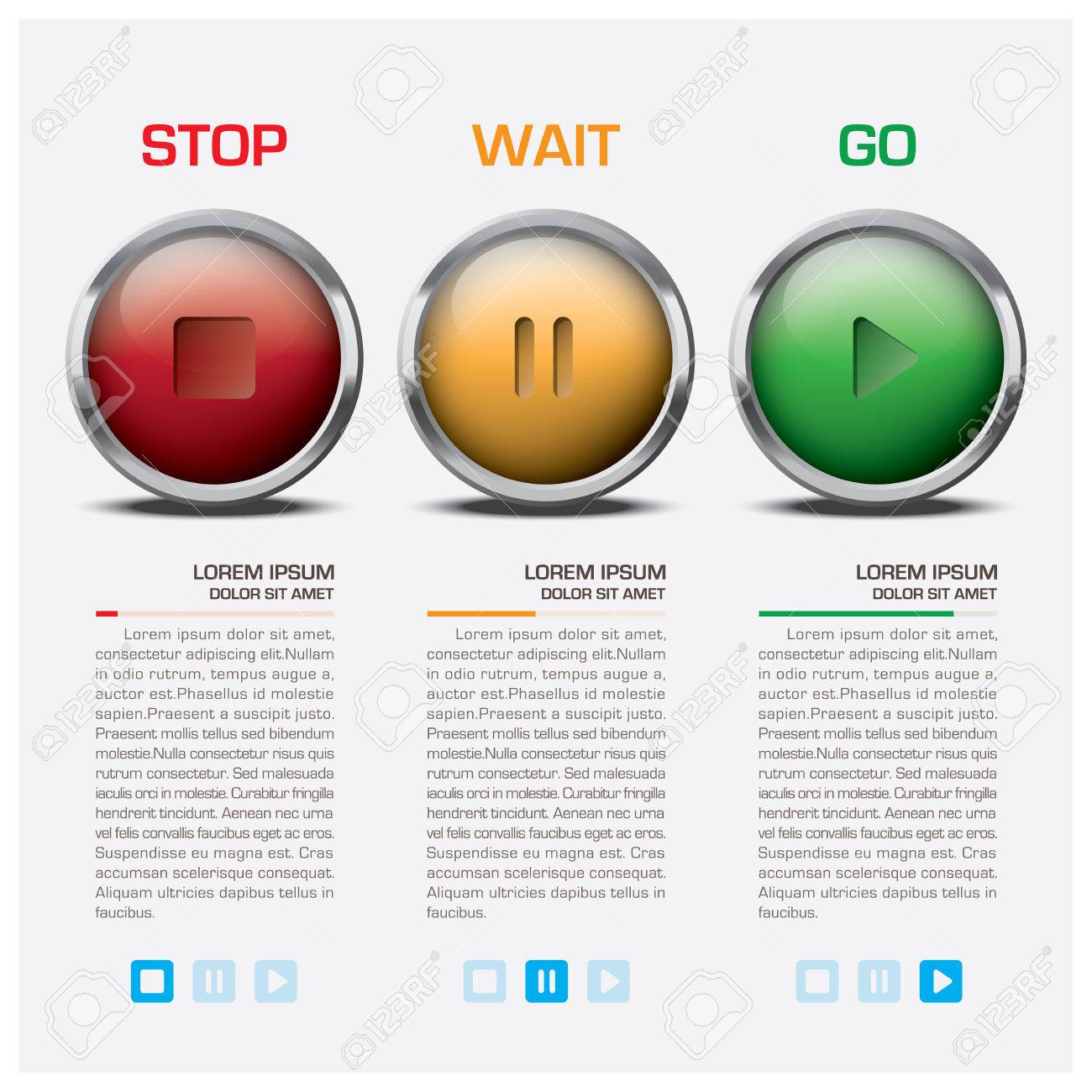 traffic light sign infographic vector design template royalty free