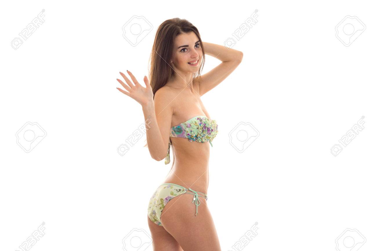 水着で横に回すとの分離の白い背景を笑顔で立っている美しい少女 の写真素材 画像素材 Image 水着で横に回すとの分離の白い背景を笑顔で立っている美しい少女 の写真素材 画像素材 Image