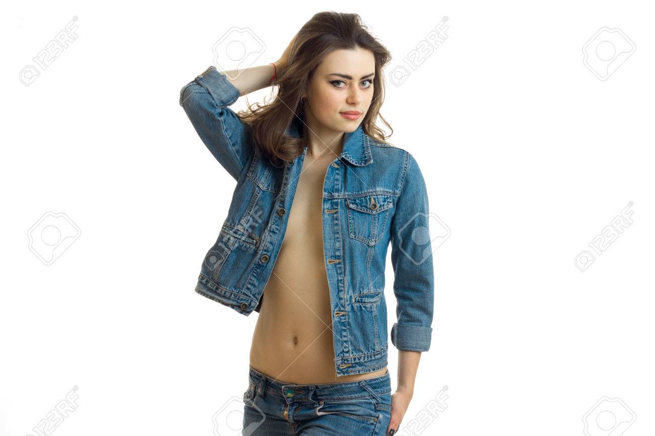 girl in jeans jacket