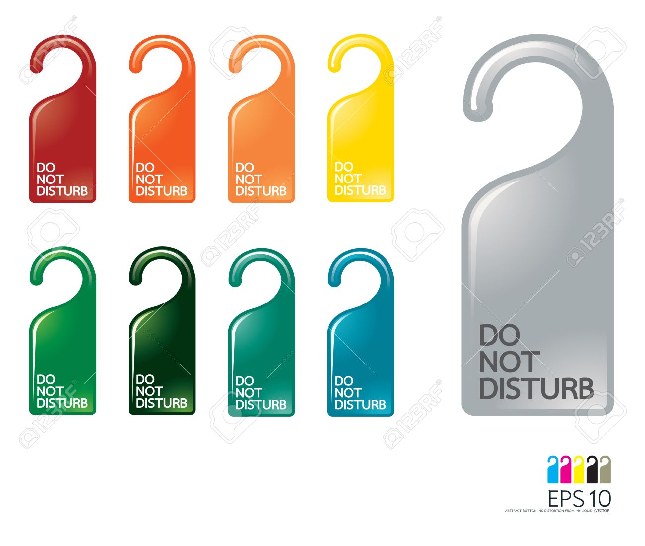 door knob or hanger sign do not disturb vector royalty free do not disturb sign for office door