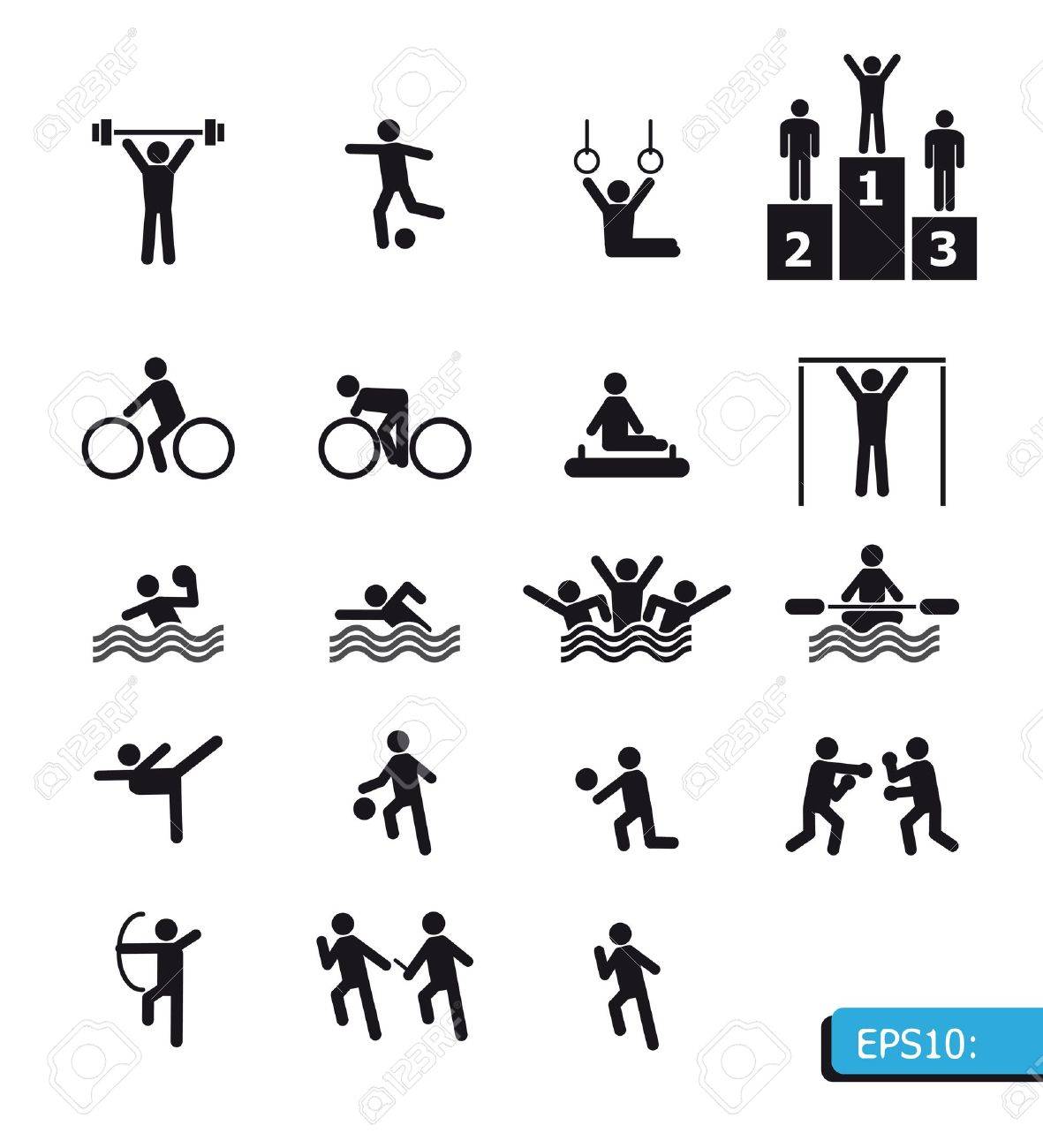 Icons Sports Royalty Free SVG, Cliparts, Vectors, and Stock Illustration.  Image 14616334.