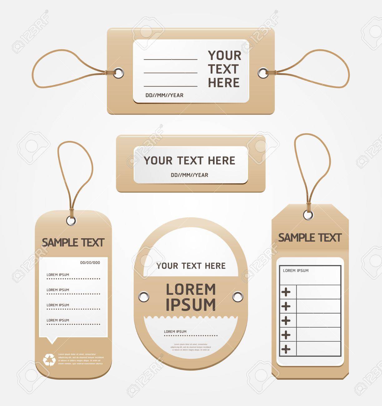 紙の値札ベクトルのイラスト素材 ベクタ Image