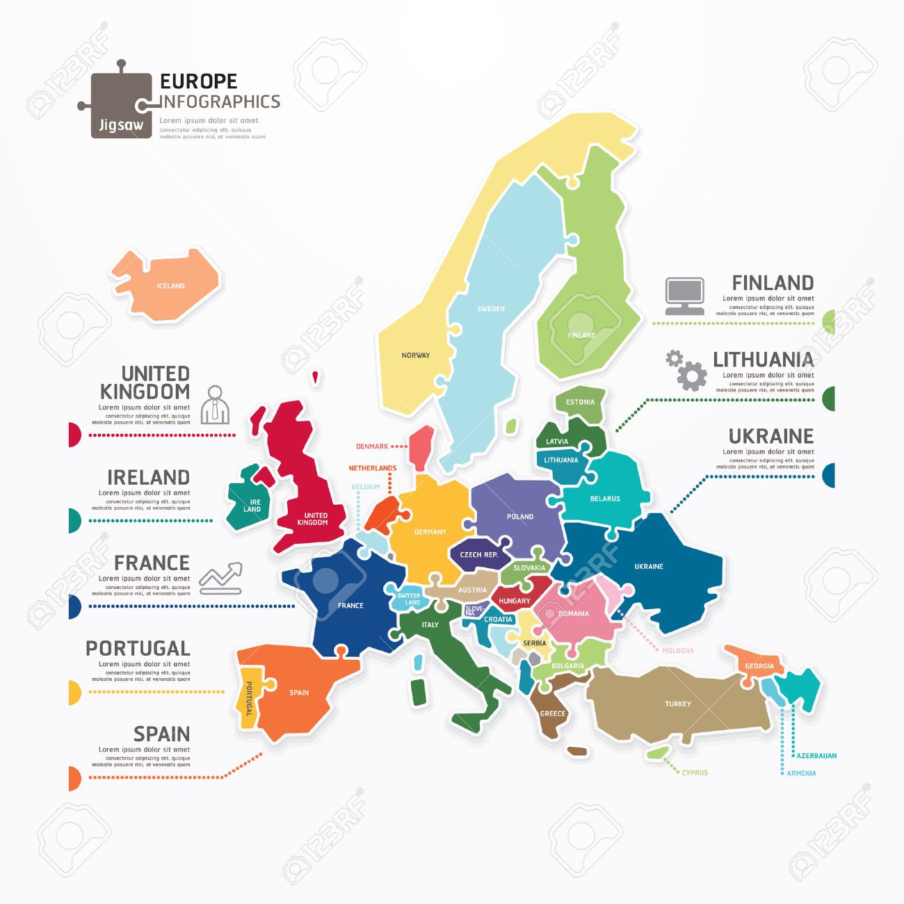 europe map template