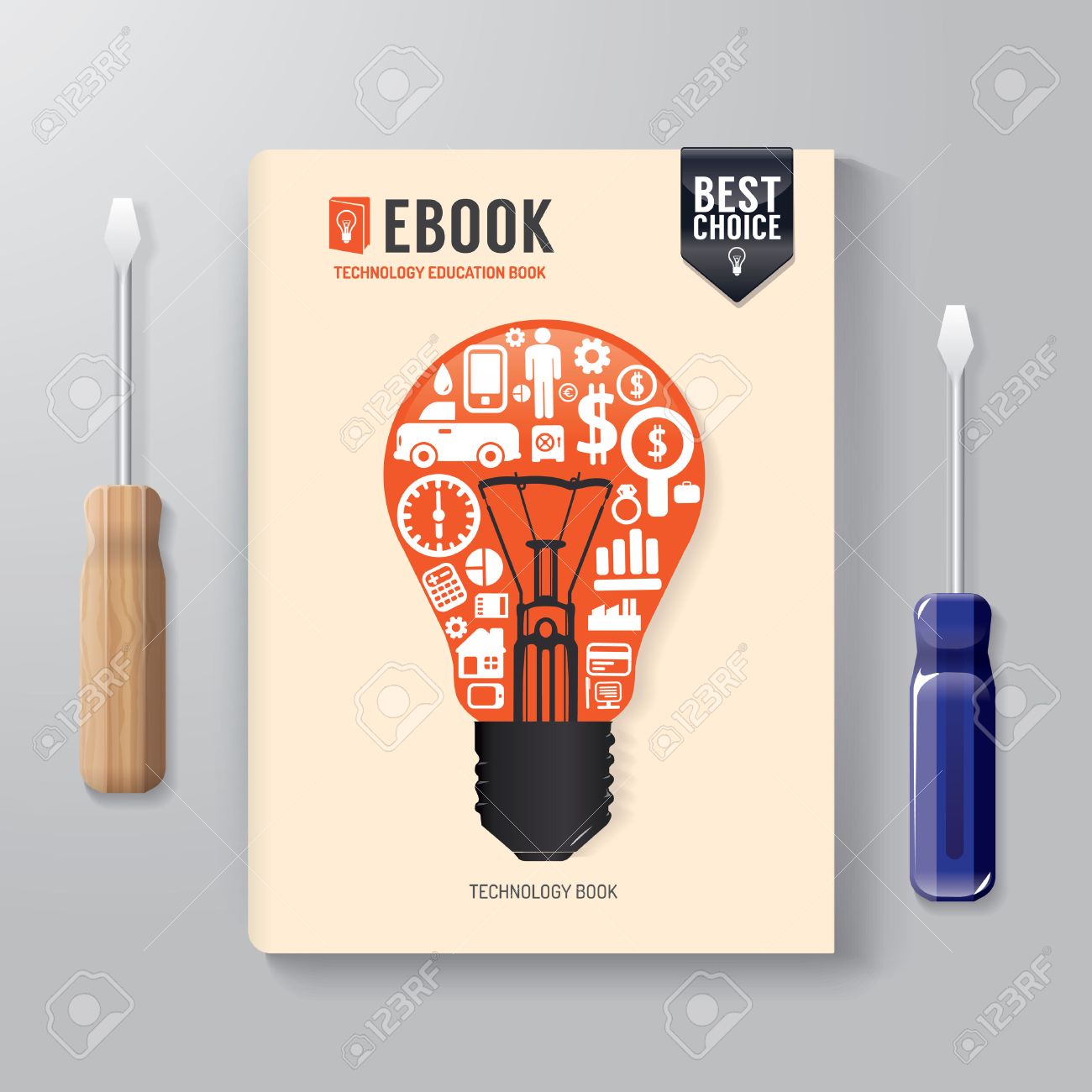 cover book digital design template technology concept can be
