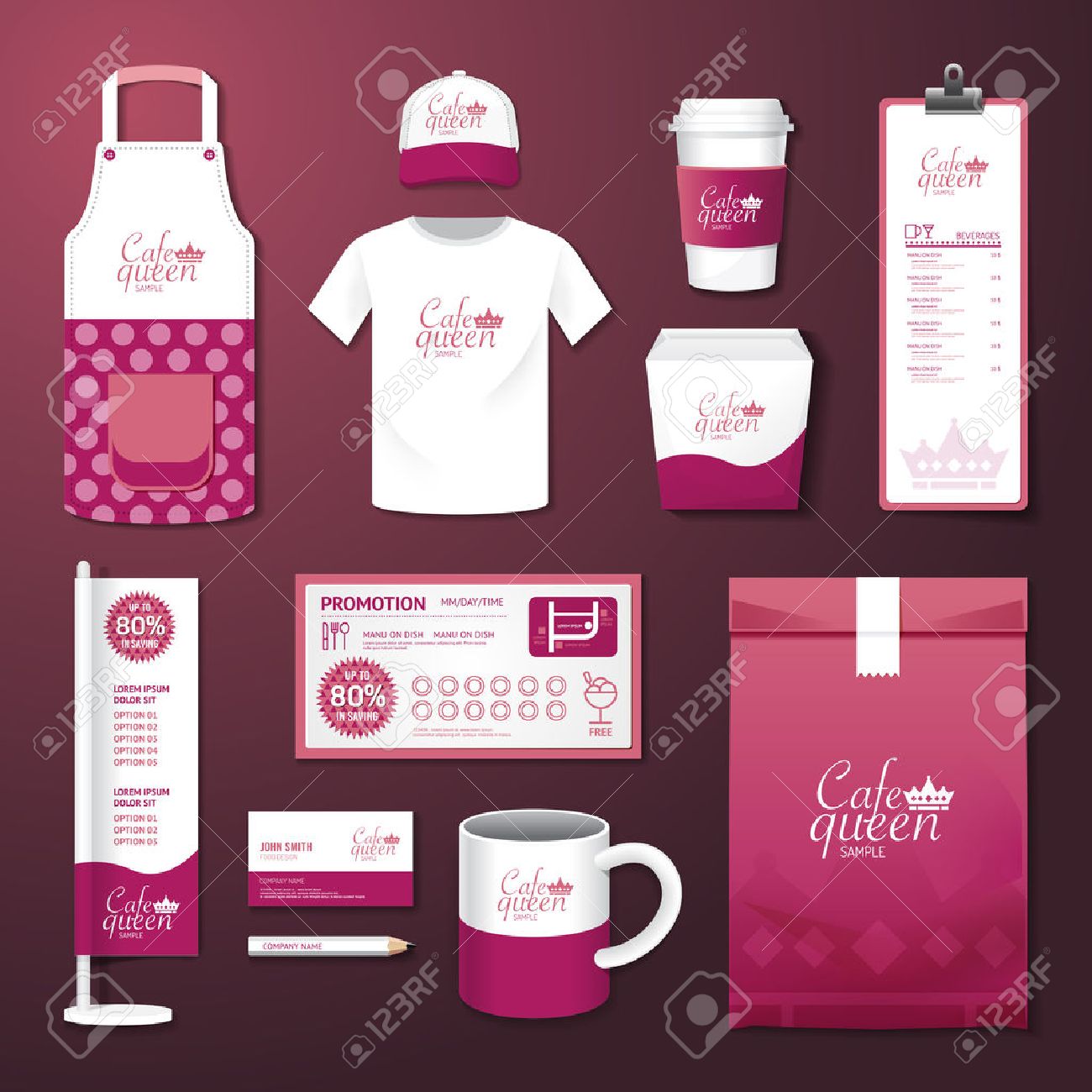 vector restaurant cafe set flyer, menu, package, t-shirt, cap vector restaurant cafe set flyer, menu, package, t-shirt, cap