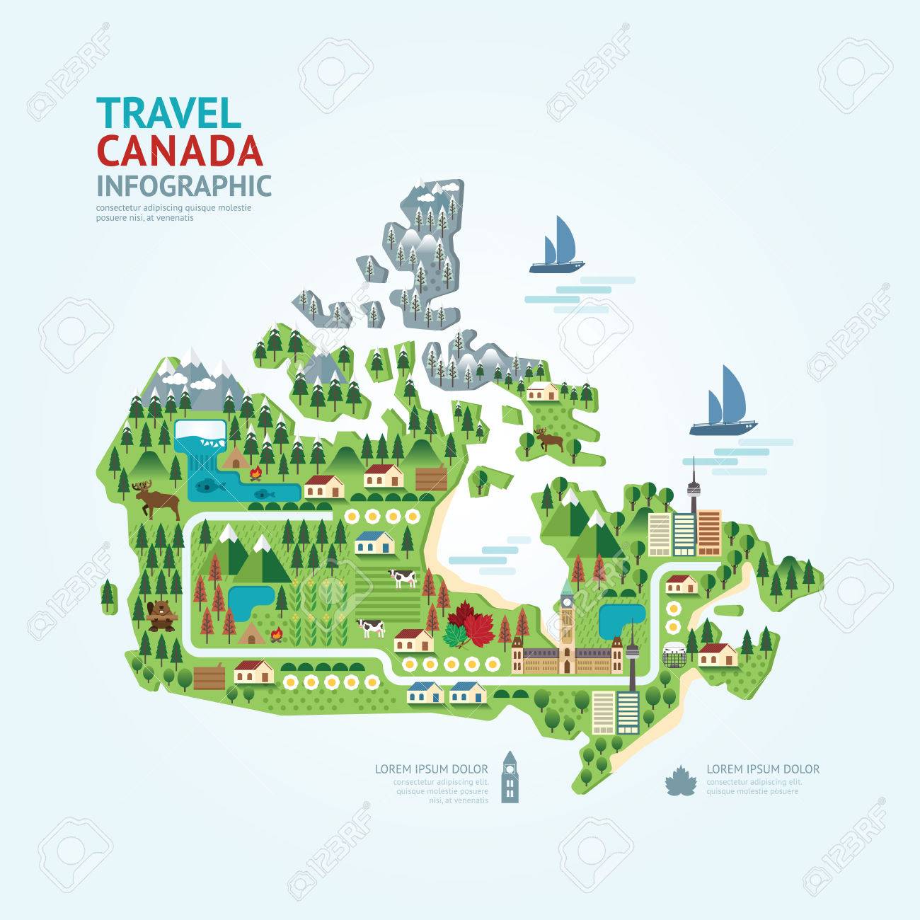 infographic map