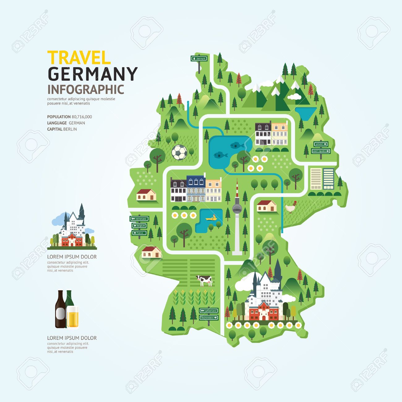 infographic map