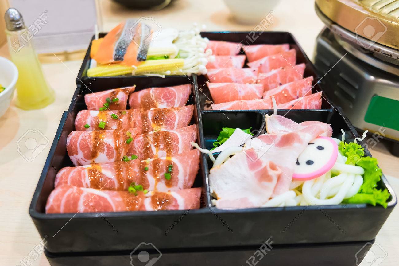Pink Kamaboko Sliced Japanese Fish Cake Pork Belly Sliced And