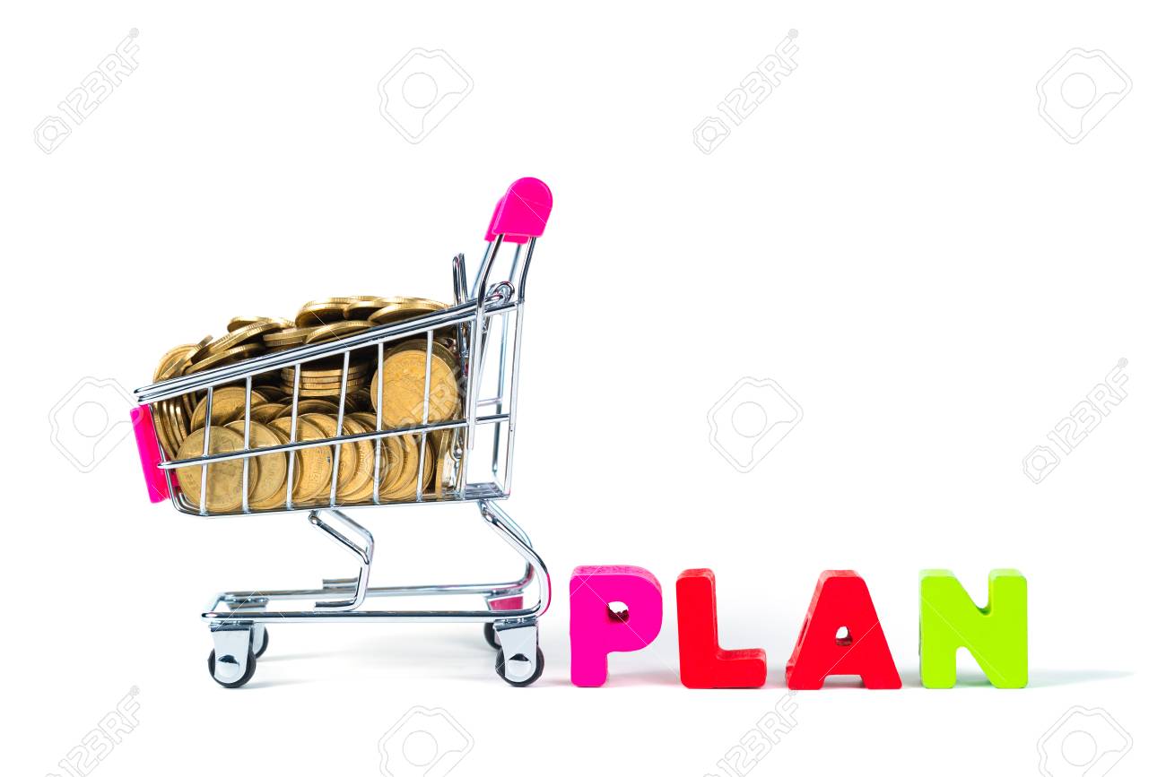 wooden shopping trolley