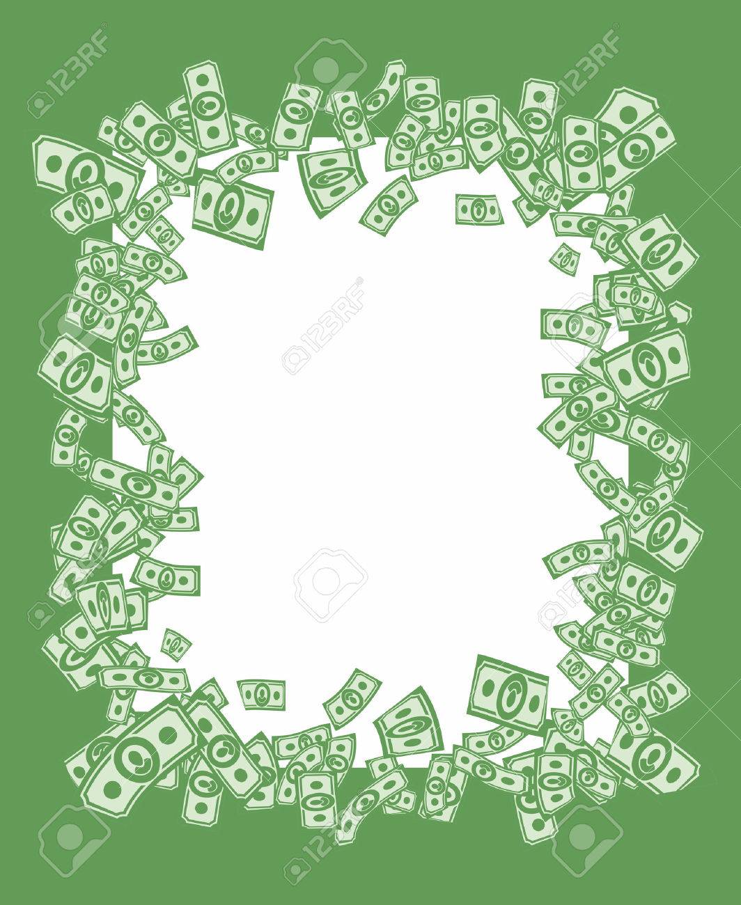 Money Frame, Vector Money Background Royalty Free SVG, Cliparts, Vectors,  and Stock Illustration. Image 36514329., image size:1064x1300
