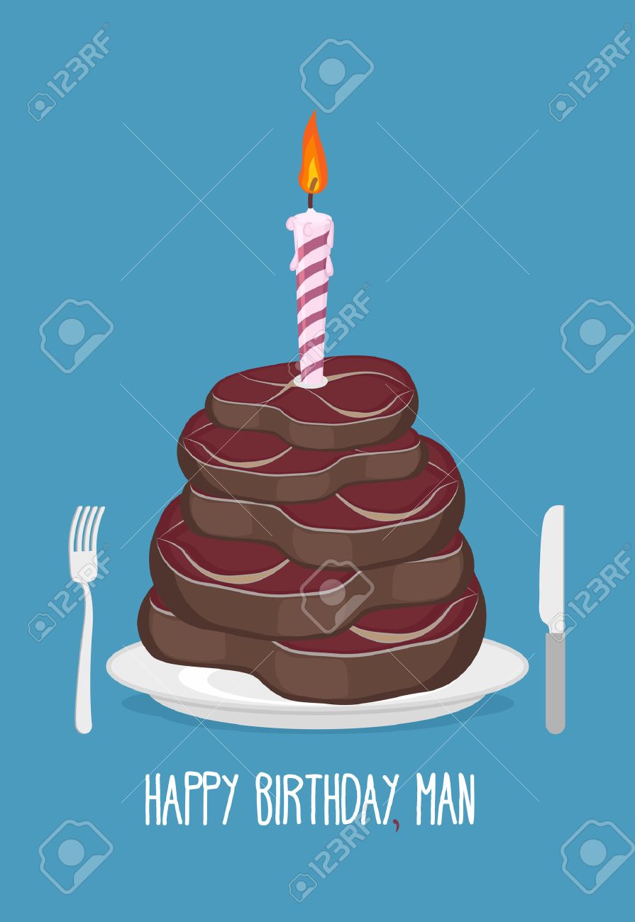 ケーキは 肉をカットします お誕生日おめでとう男 おいしいステーキ お祝いカード のイラスト素材 ベクタ Image 4091 ケーキは 肉をカットします お誕生日おめでとう男 おいしいステーキ お祝いカード のイラスト素材 ベクタ Image 4091