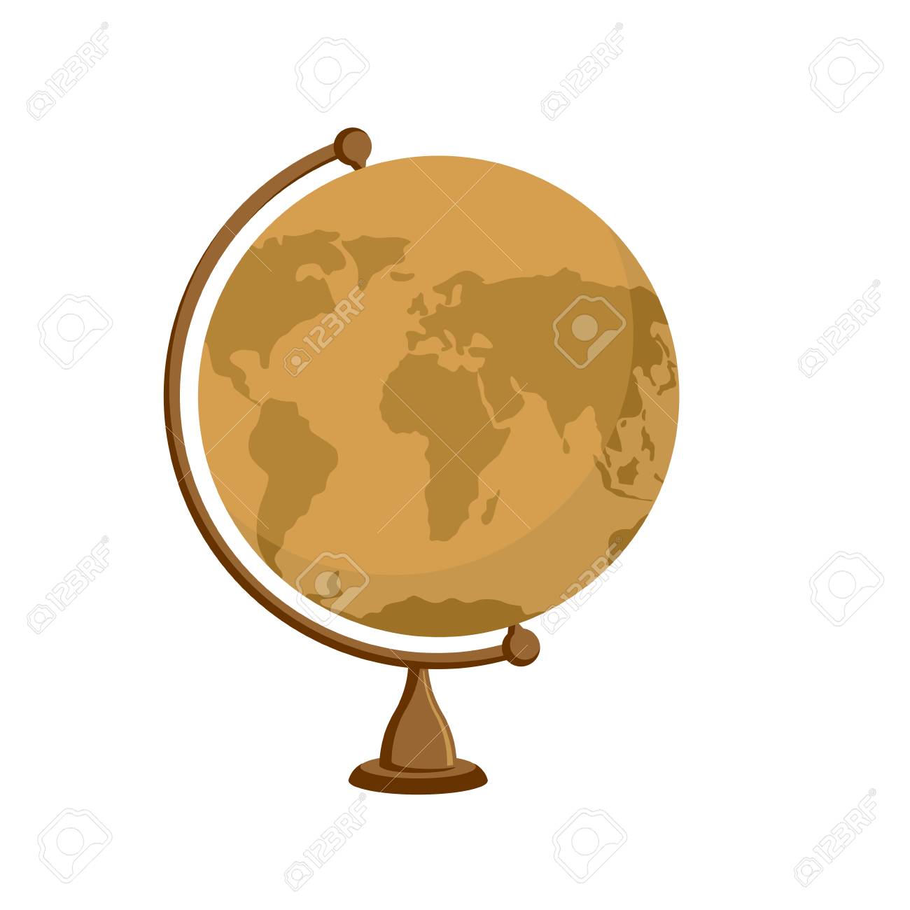 Planet Earth Alte Schule Globus Auf Stand Betreff Fur Das Studium Der Geographie Antike Welt Orange Und Holz Lizenzfrei Nutzbare Vektorgrafiken Clip Arts Illustrationen Image 46551446