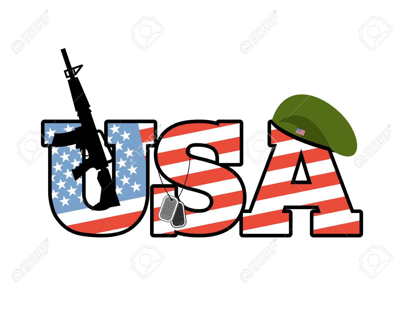 Us Army Emblem Flag Of United States Military Green Beret