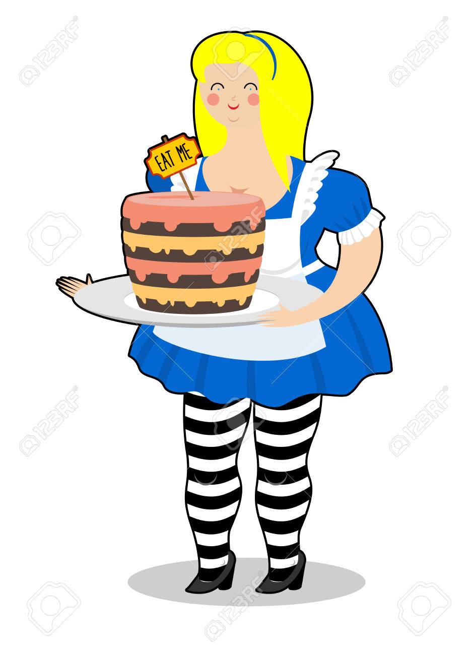 Alice Au Pays Des Merveilles Gateau Eat Me