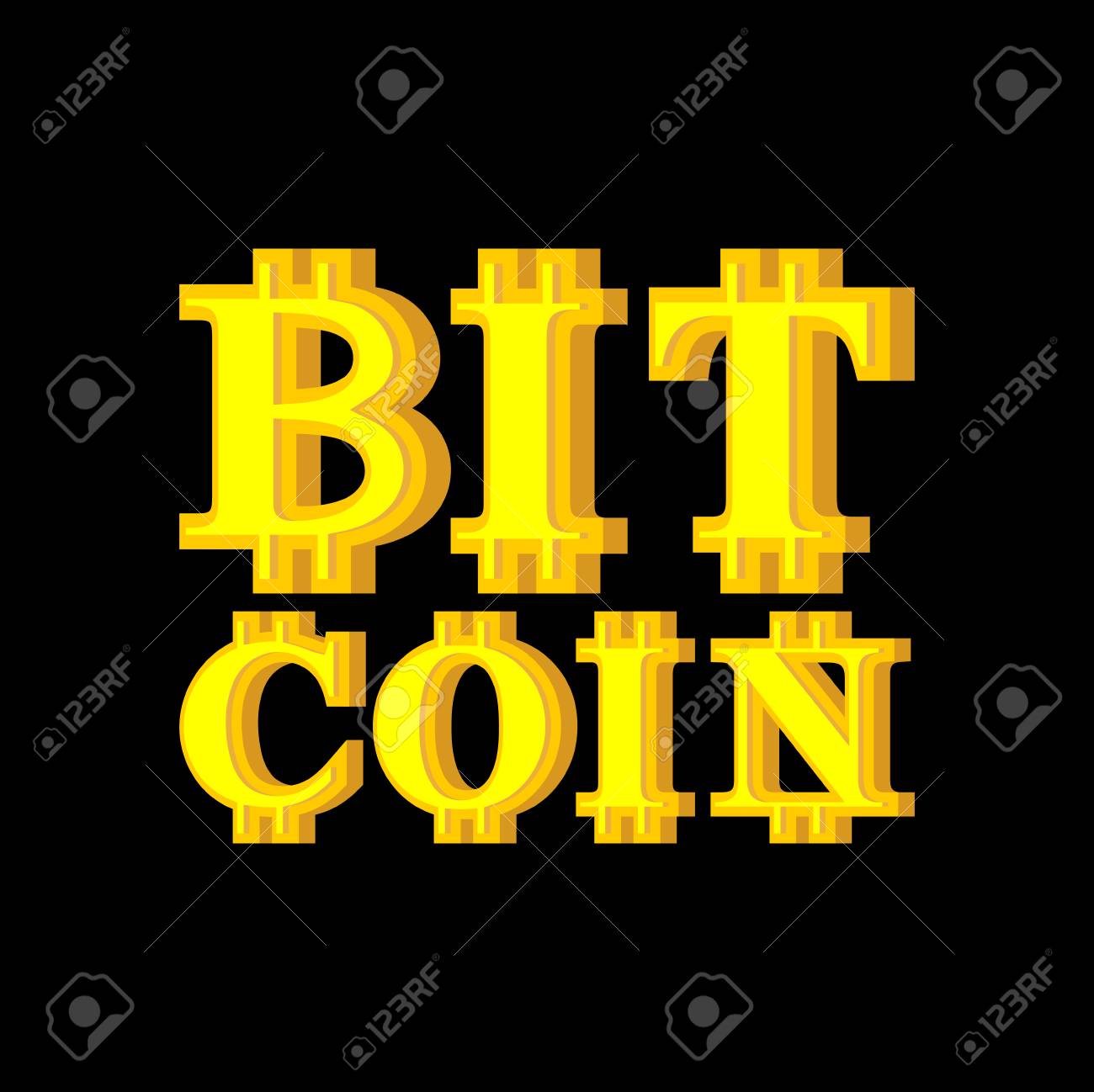 Bitcoin 레터링 기호입니다. Cryptocurrency 편지. 웹 돈 글꼴입니다. 벡터 일러스트 레이 션 로열티 무료 사진,  그림, 이미지 그리고 스톡포토그래피. Image 87469424