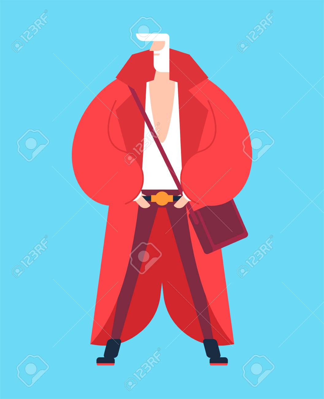 modern santa claus costume