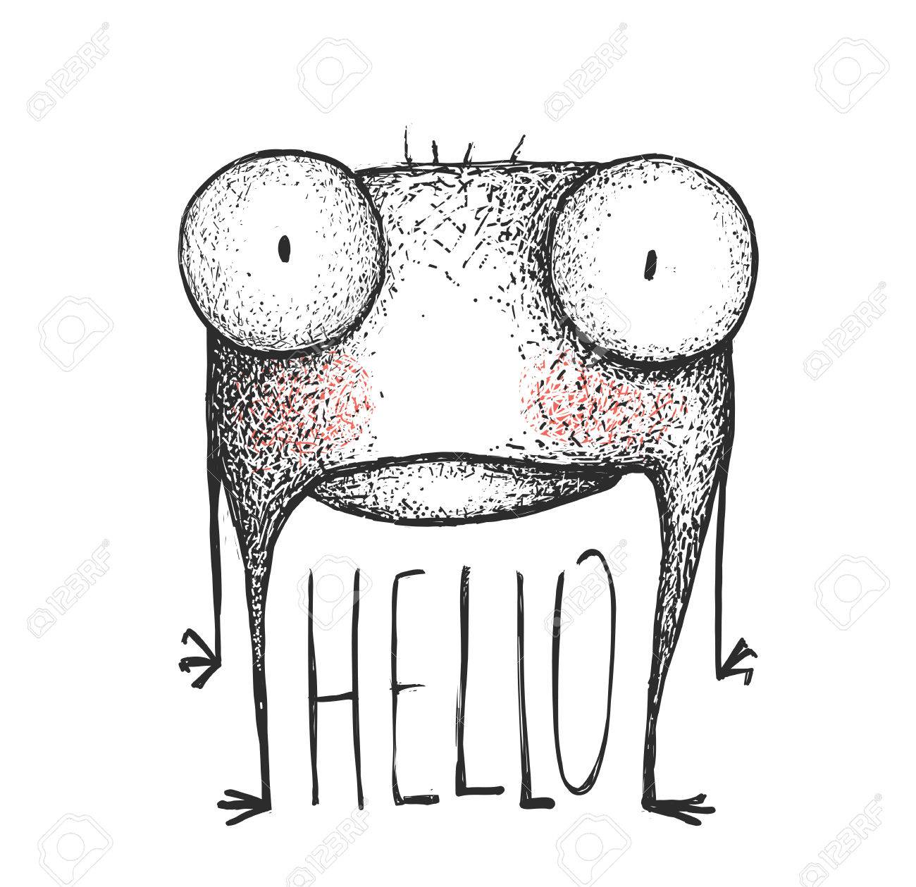 変異漫画クリーチャー 面白い漫画のキャラクター デザイン イラスト のイラスト素材 ベクタ Image