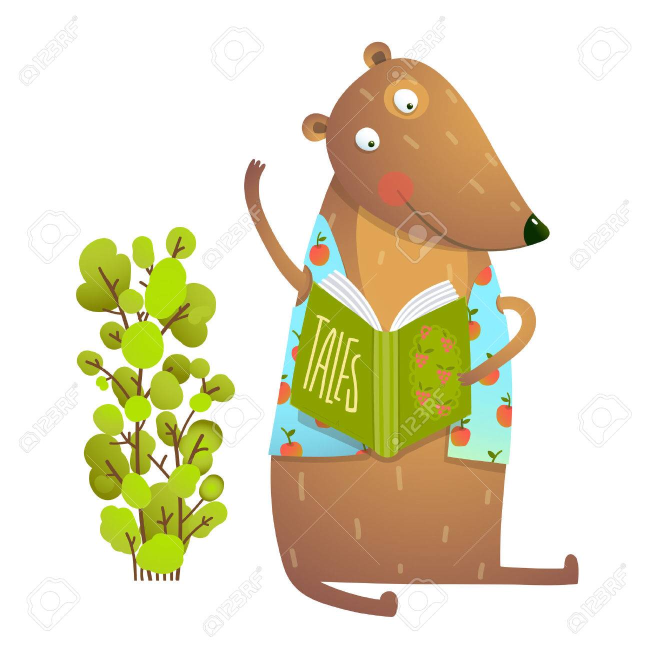 Baby Teddy Bear Character Reading Book Learning. Bear cub cute sitting studying and learning adorable animal illustration. Vector illustration. - 64067523 Baby Teddy Bear Character Reading Book Learning. Bear cub cute sitting studying and learning adorable animal illustration. Vector illustration. - 64067523