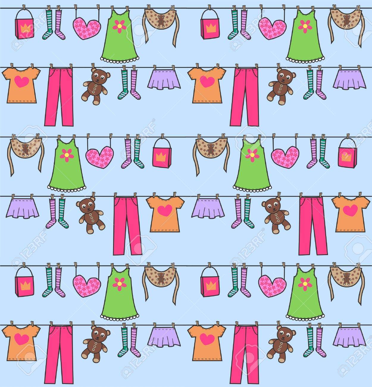 Laundry Line Clipart Laundry Line Clipart