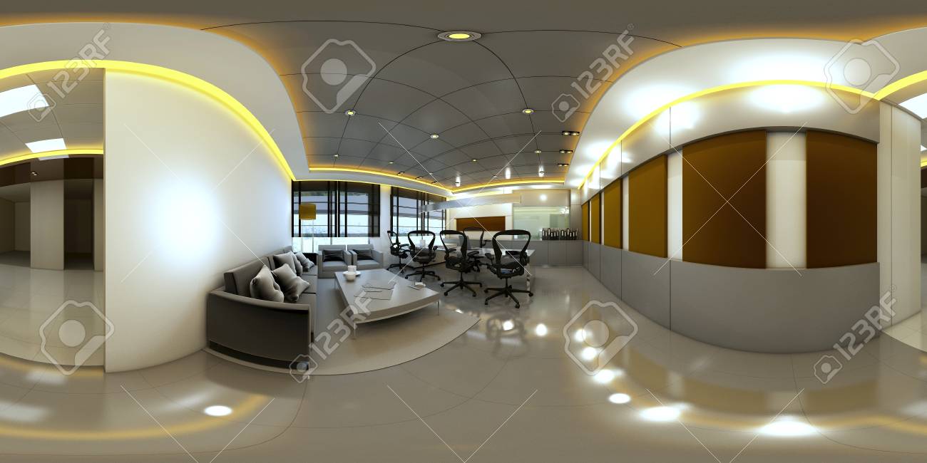 3d illustration spherical 360 vr degrees a seamless panorama