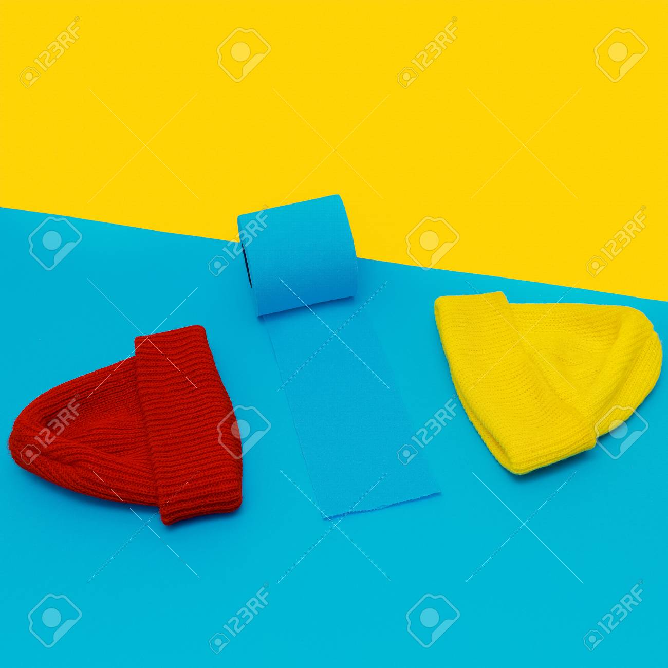 hipster hats bright design
