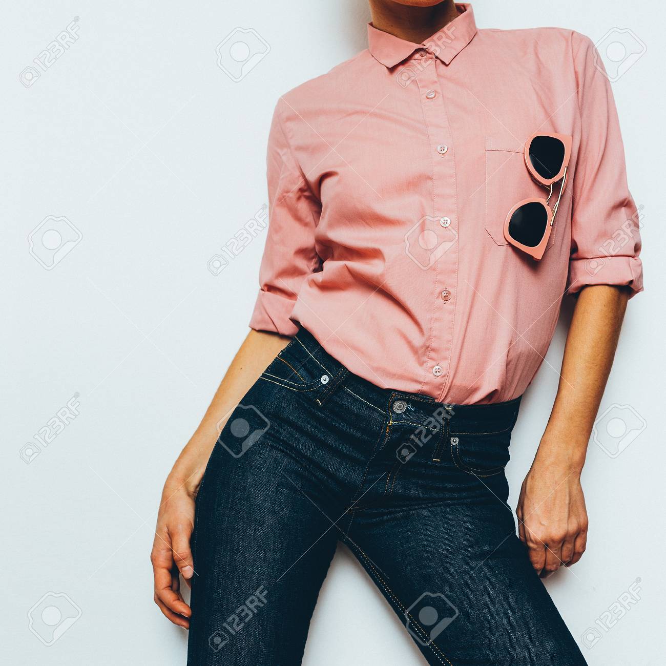 jeans stylish shirt