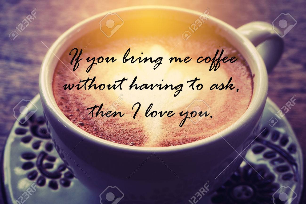 Citation Sur L Amour Et Le Cafe Sur La Conception De Fond De Cafe Avec Un Style Vintage La Saint Valentin Banque D Images Et Photos Libres De Droits Image