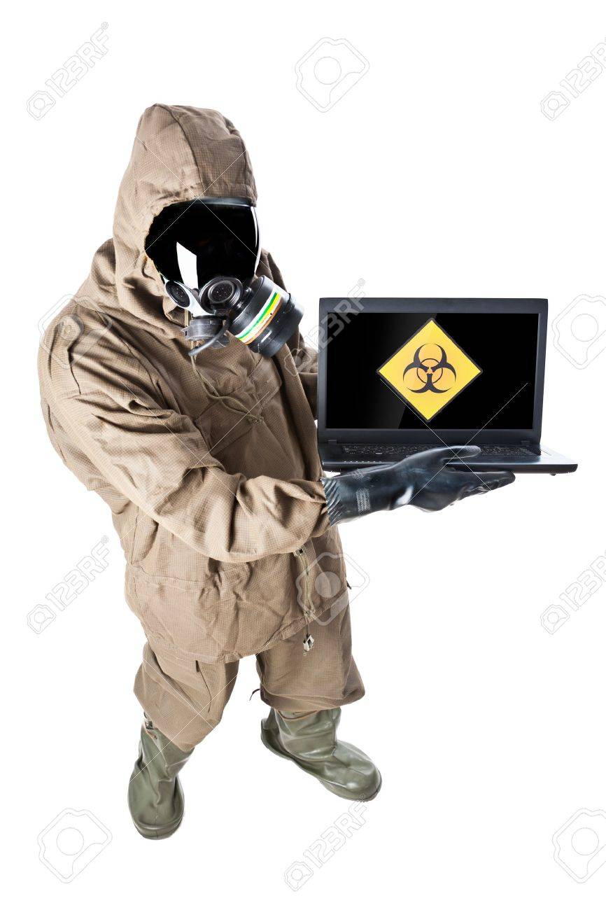 a man wearing an nbc suite nuclear biological chemical stock nuclear biological chemical