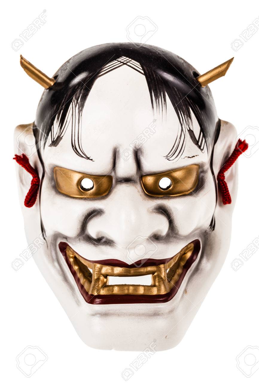 般若は能舞台で使用される日本のマスクを表す嫉妬深い女性の悪魔や蛇 の写真素材 画像素材 Image