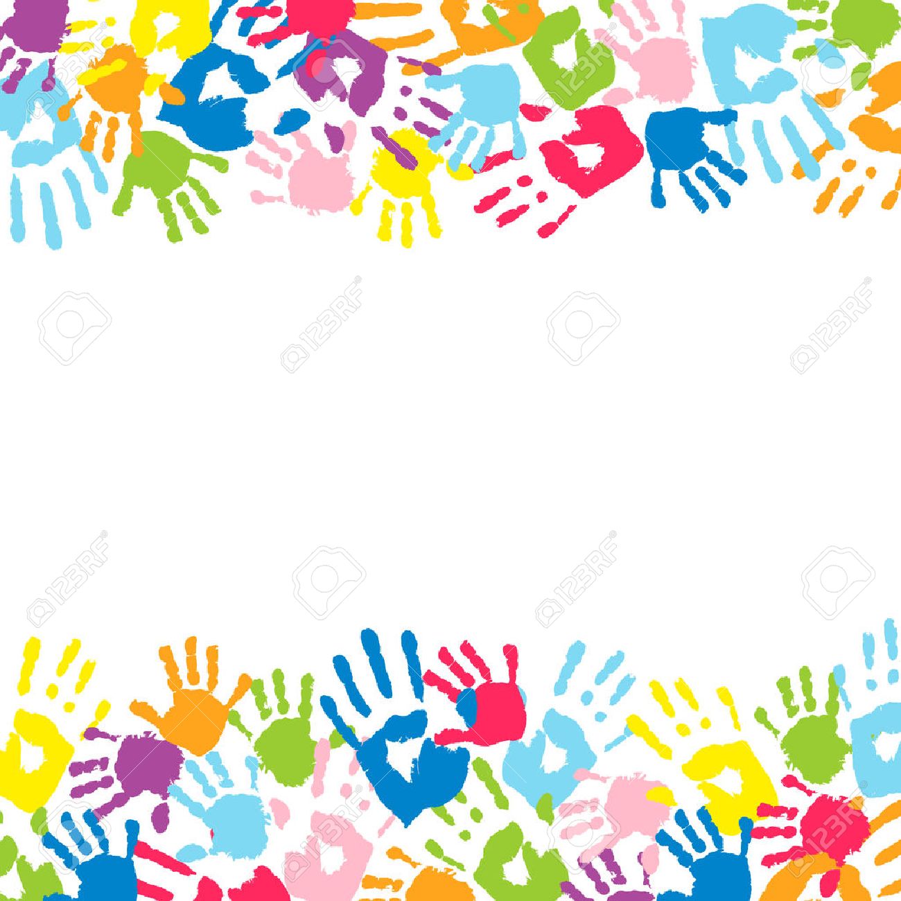 背景色の手形から作られました のイラスト素材 ベクタ Image