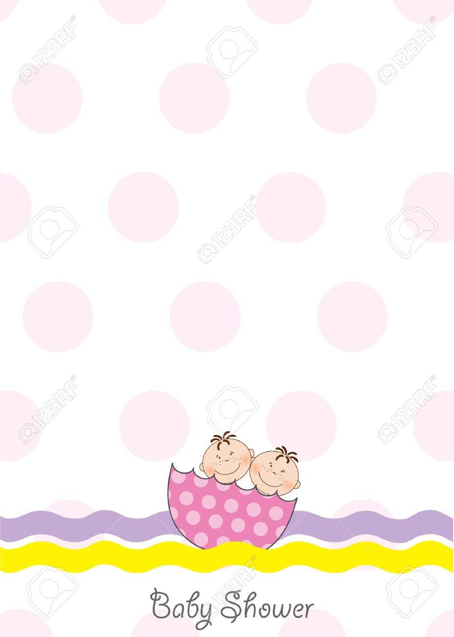 Invitacion De Ducha Para Bebes Gemelos Ilustraciones Vectoriales Invitacion De Ducha Para Bebes Gemelos Ilustraciones Vectoriales