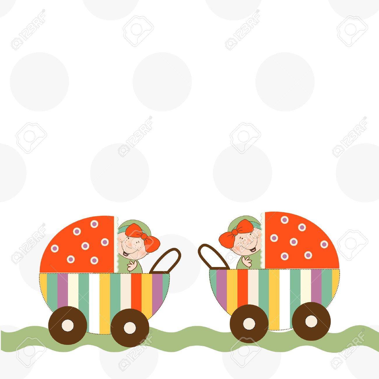 welcome baby twins announcement