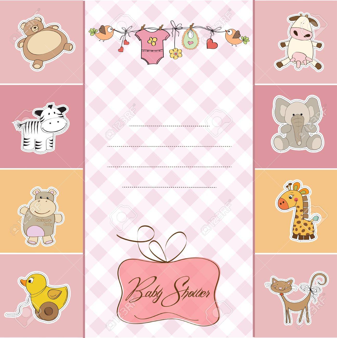 baby girl announcement templates