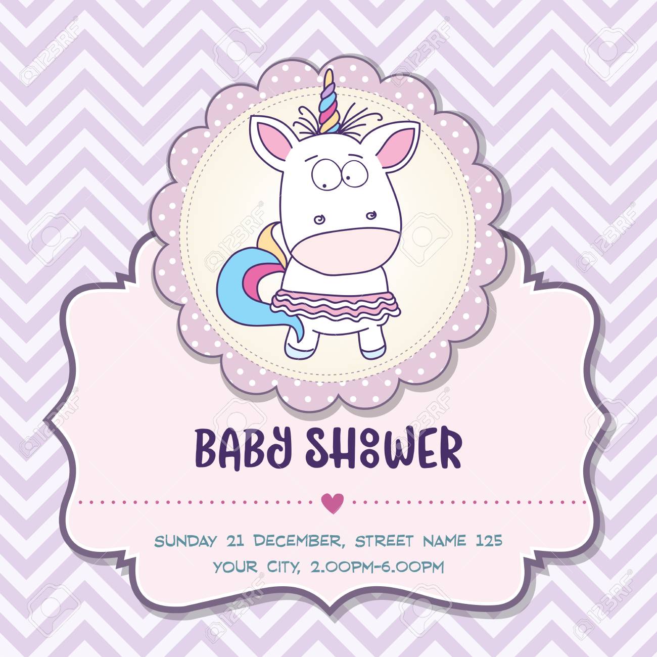 baby girl unicorn baby shower