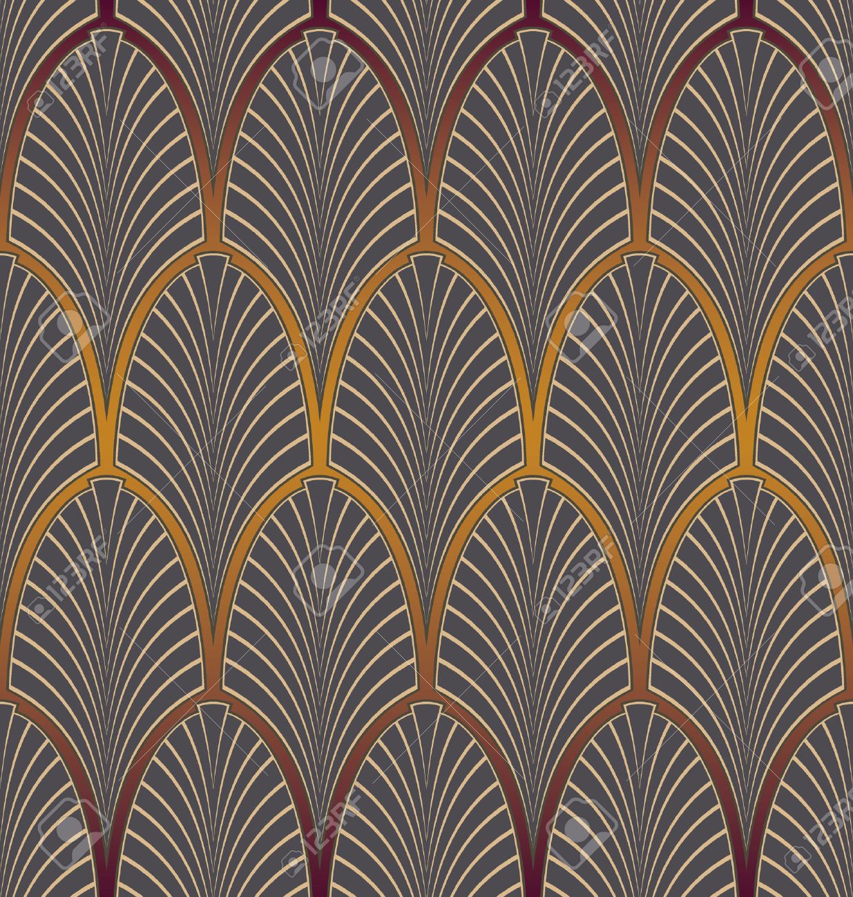 seamless art nouveau pattern royalty free cliparts vectors and