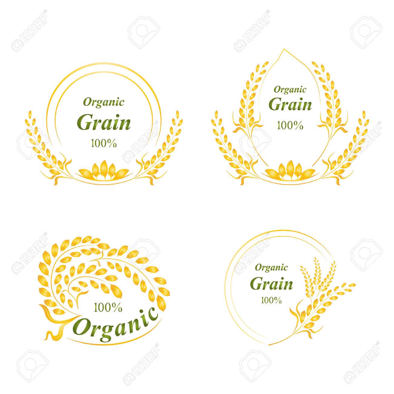 rice logo symbol grain
